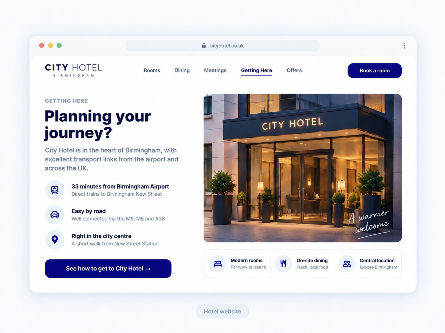 On your website